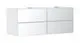 Hansgrohe-HG-Xevolos-E-Waschtischunterschrank-Mattweiss-1370-550-mit-4-Schubkaesten-fuer-Konsolen-mit-2-Aufsatzwaschtischen-geschliffen-Weiss-Metallic-54196320 gallery number 1